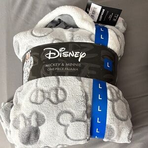 Disney Gray Mickey & Minnie Pajama
